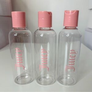 Juicy Pink Travel Bottles Set of 3.